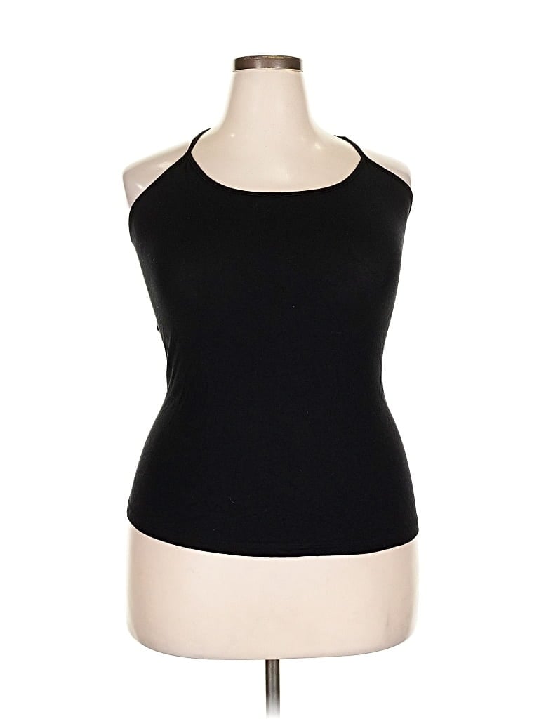 Pre-owned Fabletics Tank Top Black Halter Neckline Tops