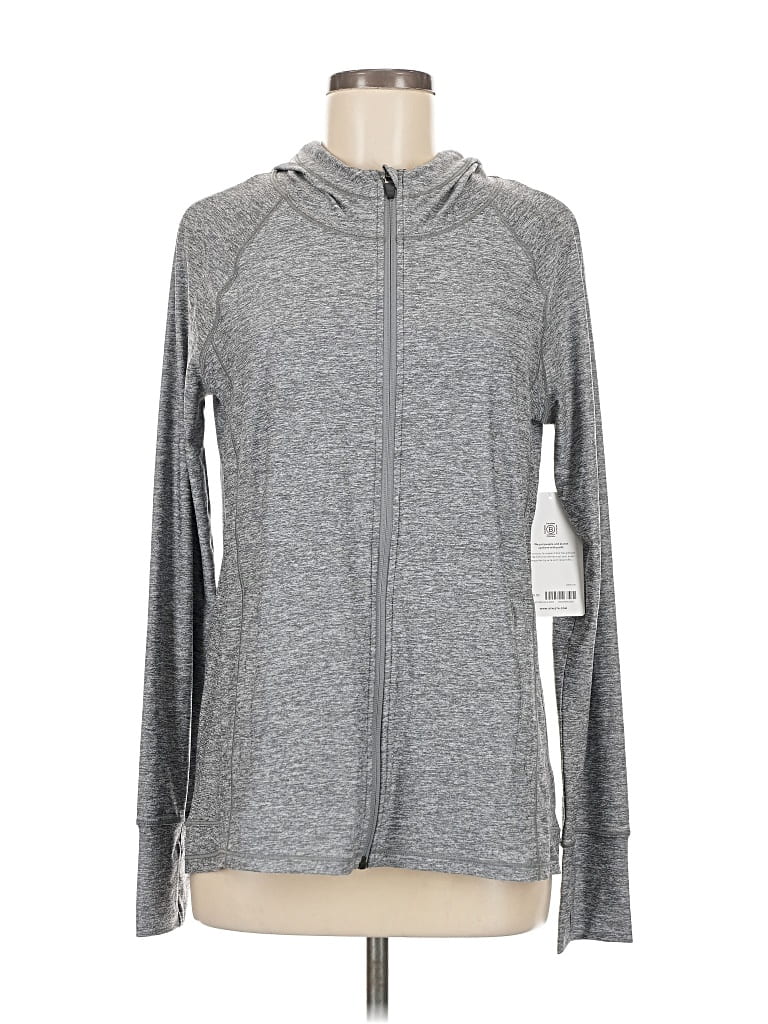 Athleta Track Jacket In Gray