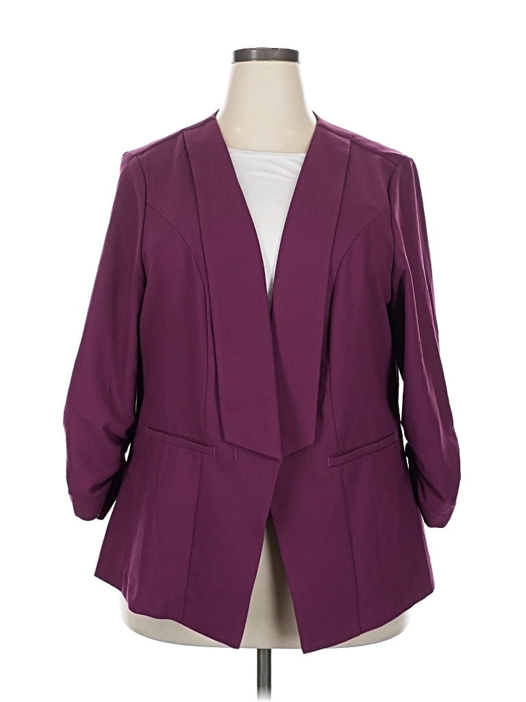 Pre-owned Torrid Blazer Jacket In Purple