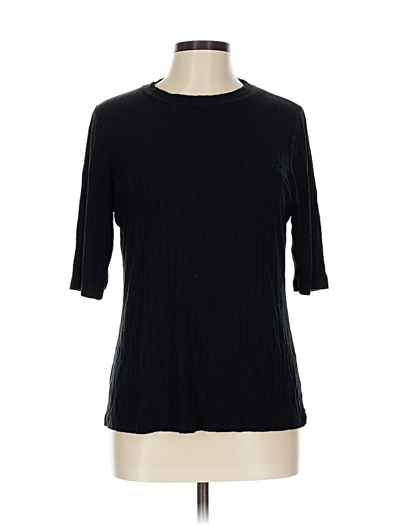 Pre-owned Banana Republic 3/4 Sleeve T-shirt In Black