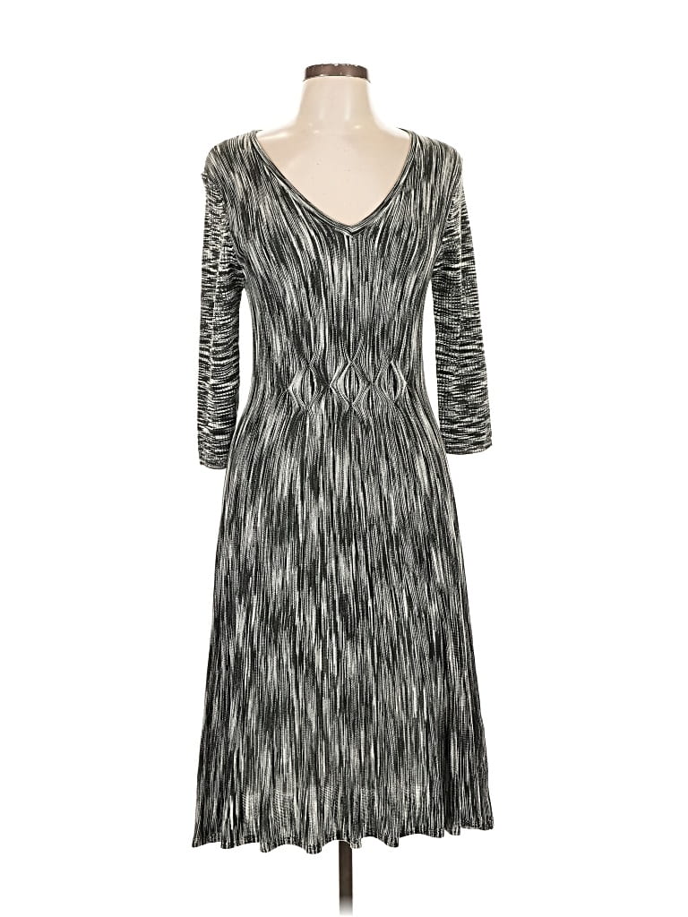 Pre-owned Connected Apparel Casual Dress In Gray