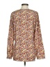 Gap 100% Polyester Brown Long Sleeve Blouse Size S - photo 2