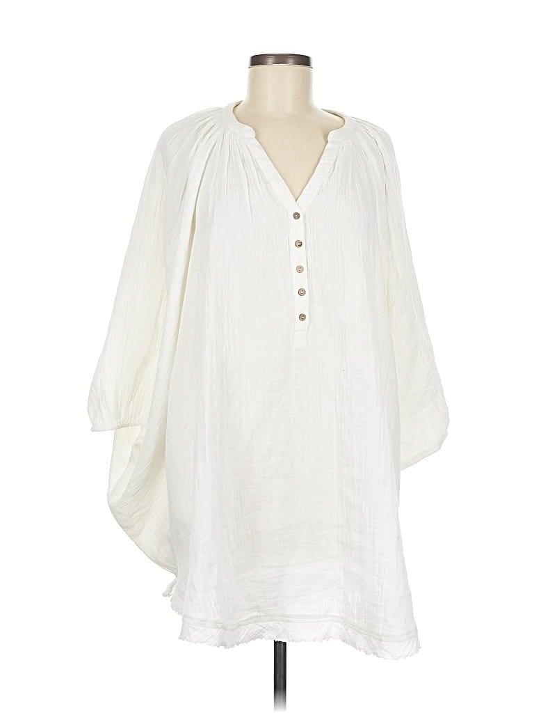 World Market Long Sleeve Blouse In White