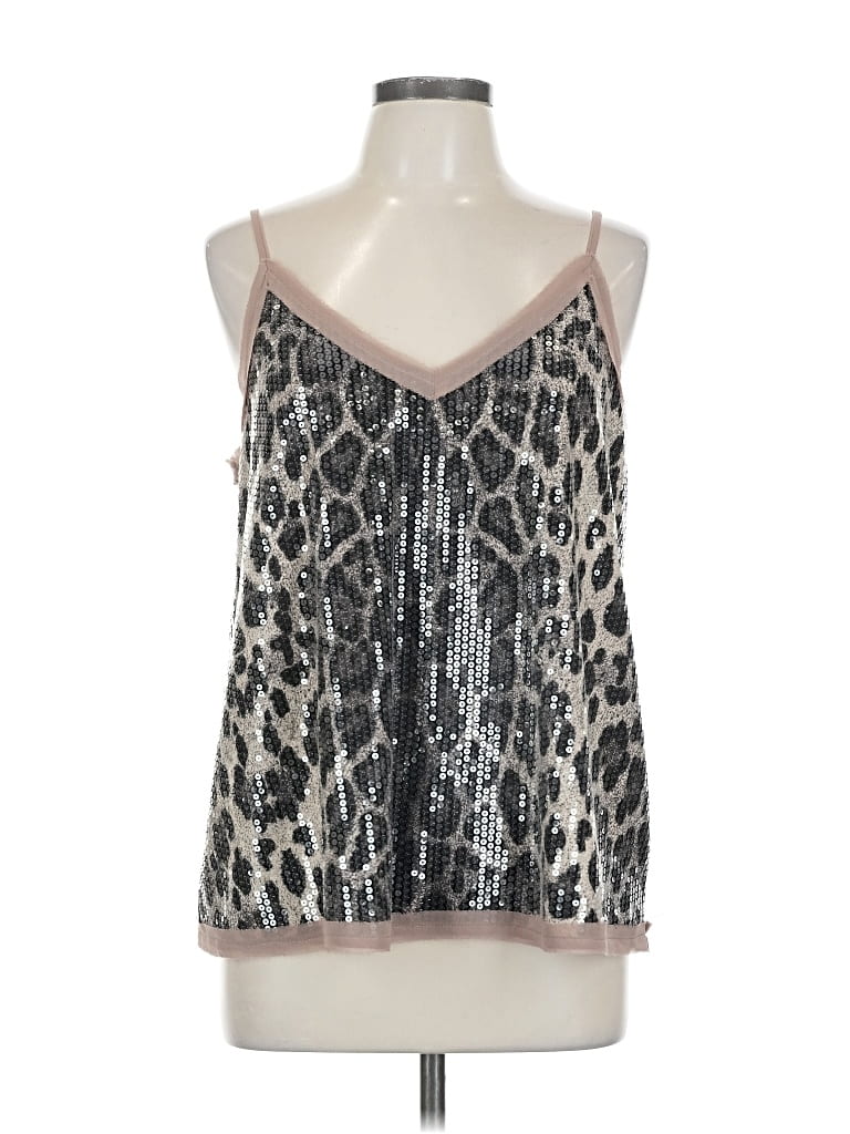 Pre-owned Entro Sleeveless Blouse In Silver