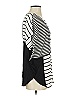 One September 100% Polyester Stripes Black 3/4 Sleeve Blouse Size S - photo 4