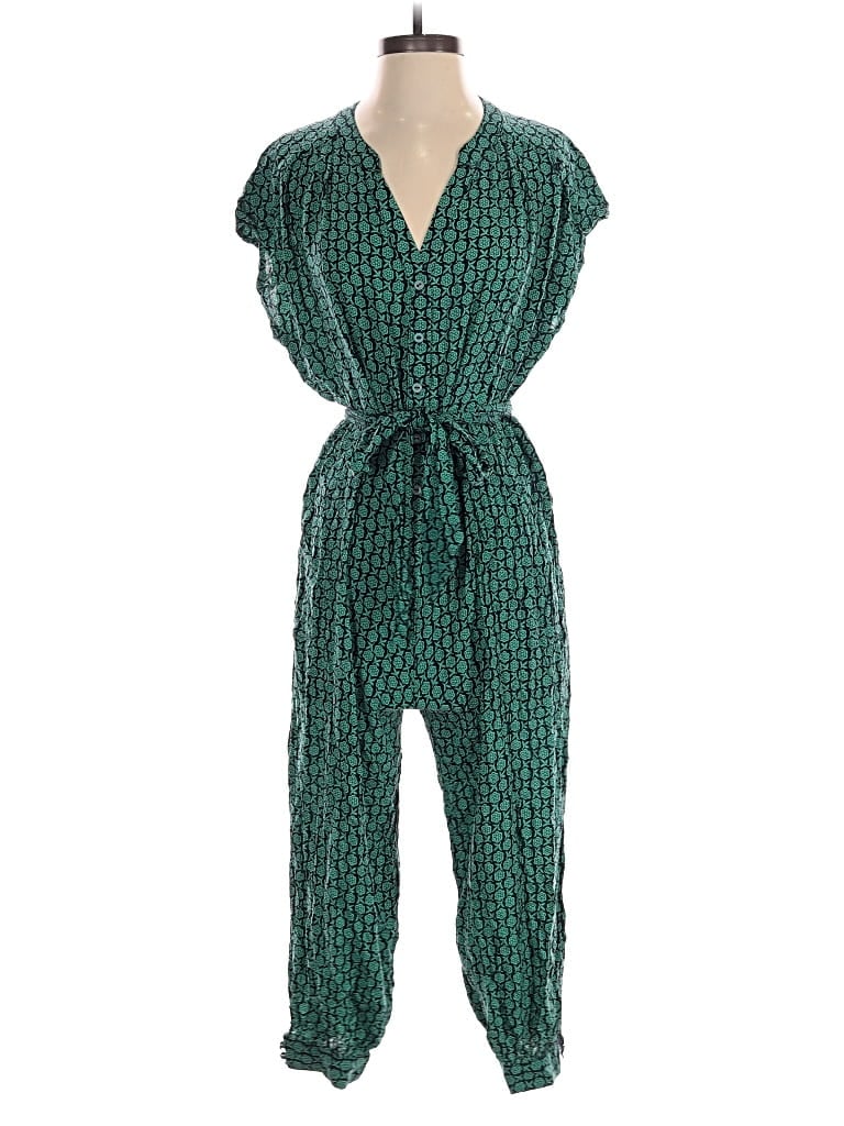 Pre-owned Maeve Jumpsuit In Green