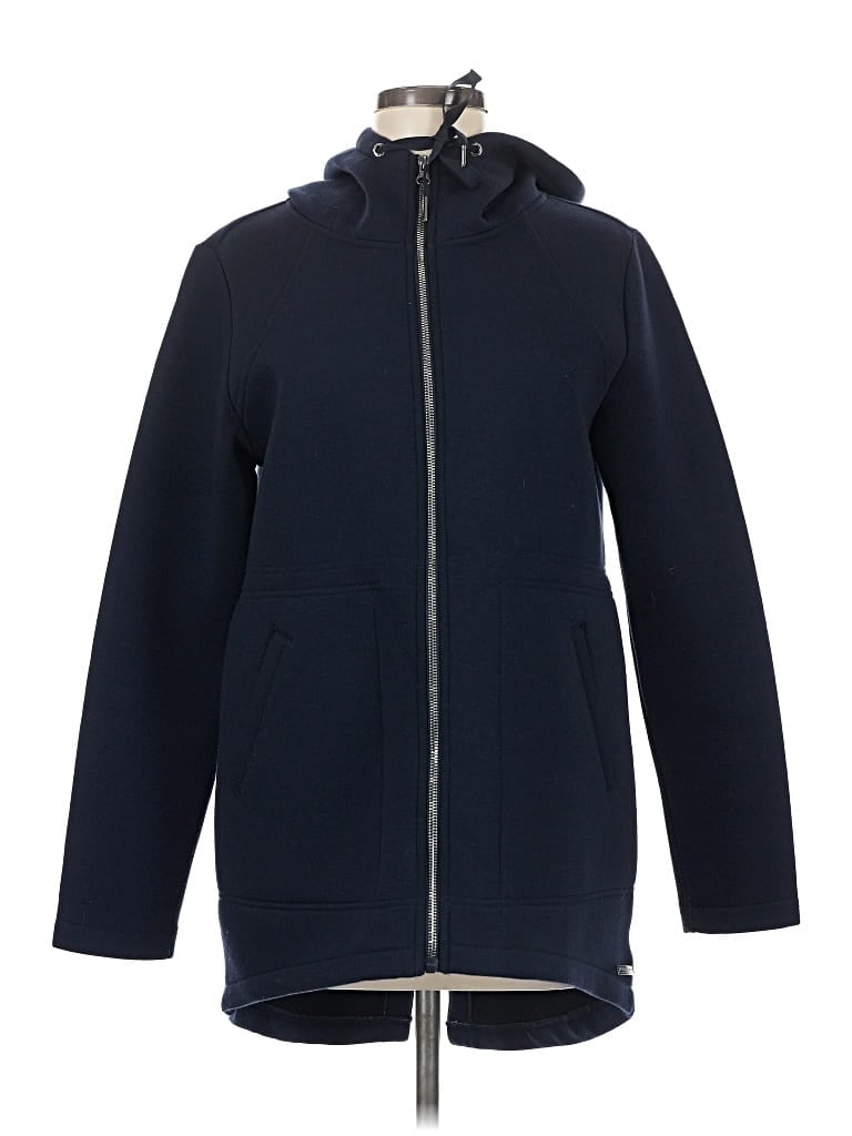 Pre-owned Betsey Johnson Performance Zip Up Hoodie In Blue