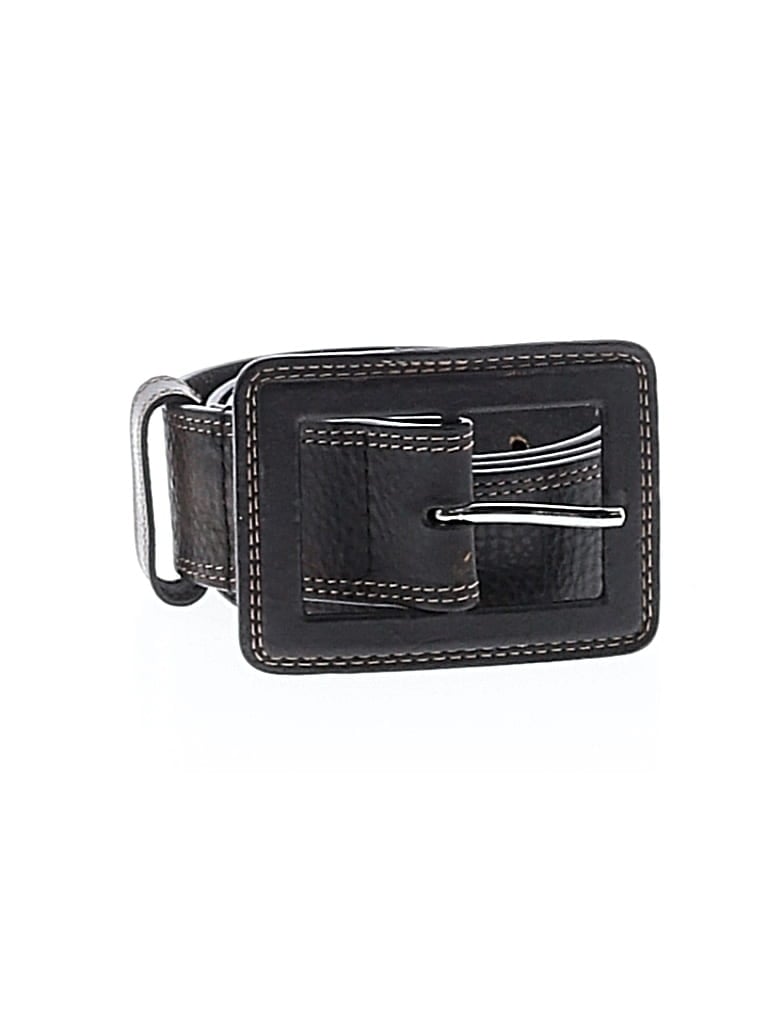 Pre-owned Banana Republic Factory Store Leather Belt In Black