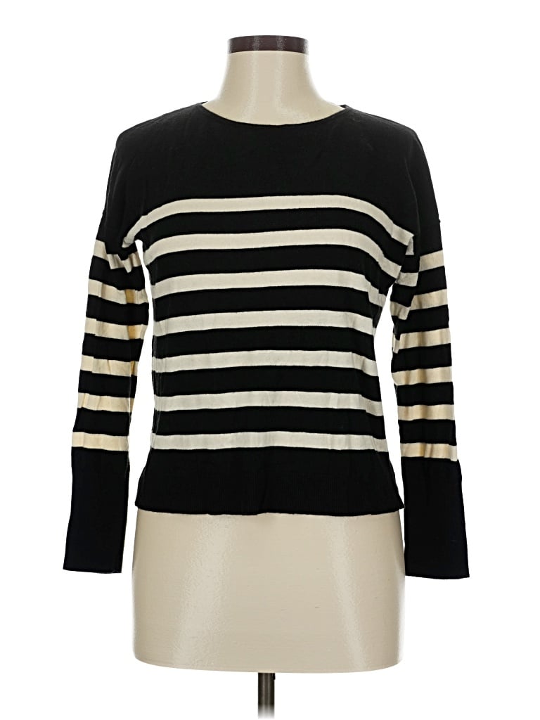 Pre-owned Ann Taylor Loft Pullover Sweater In Black