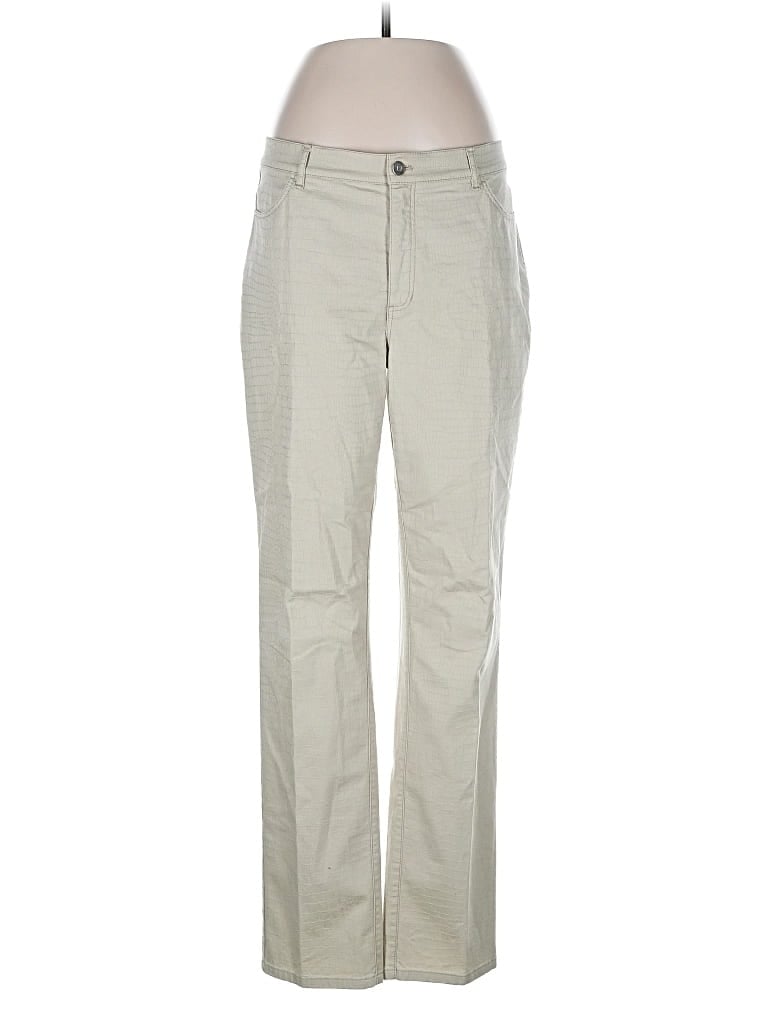 Pre-owned Lafayette 148 Casual Pants In White
