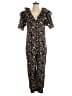 Let Me Be 100% Cotton Paisley Black Jumpsuit Size S - photo 1