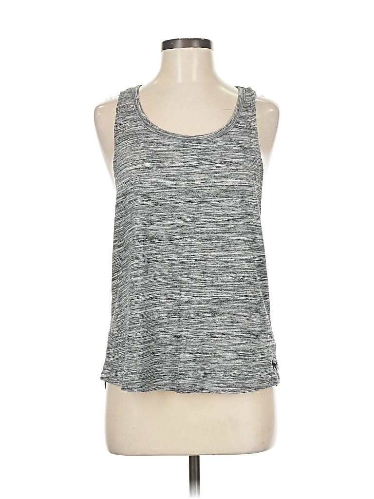 VICTORIA'S SECRET PINK Pre-owned Tank Top Gray Halter Neckline Tops
