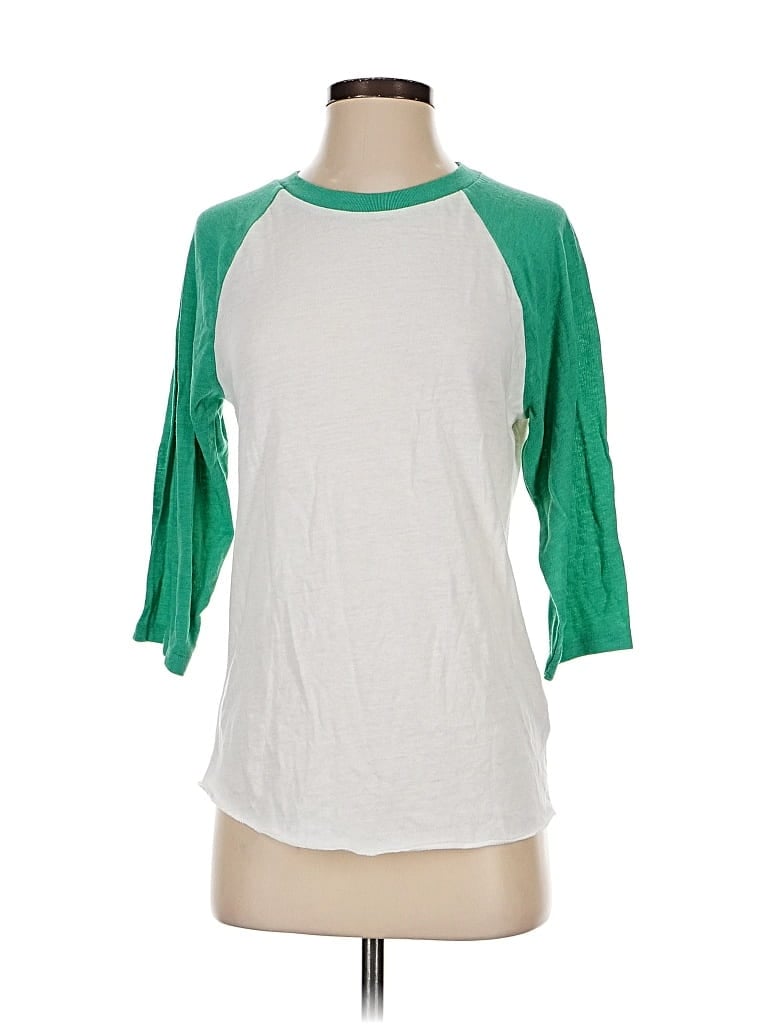 Pre-owned Alternative Earth 3/4 Sleeve T-shirt In Green