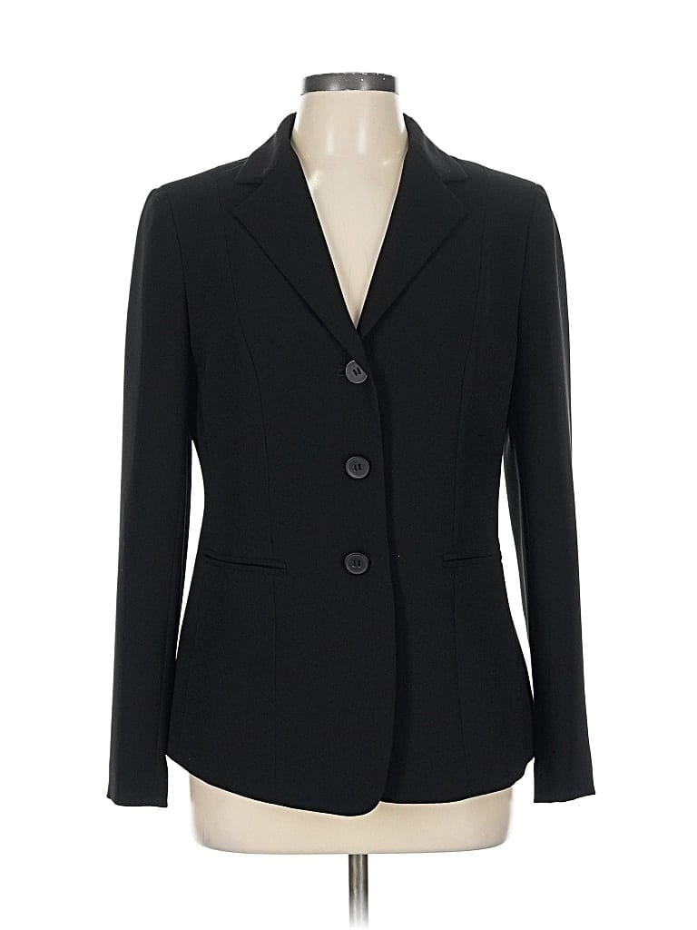 Pre-owned Jones New York Collection Blazer Jacket In Black