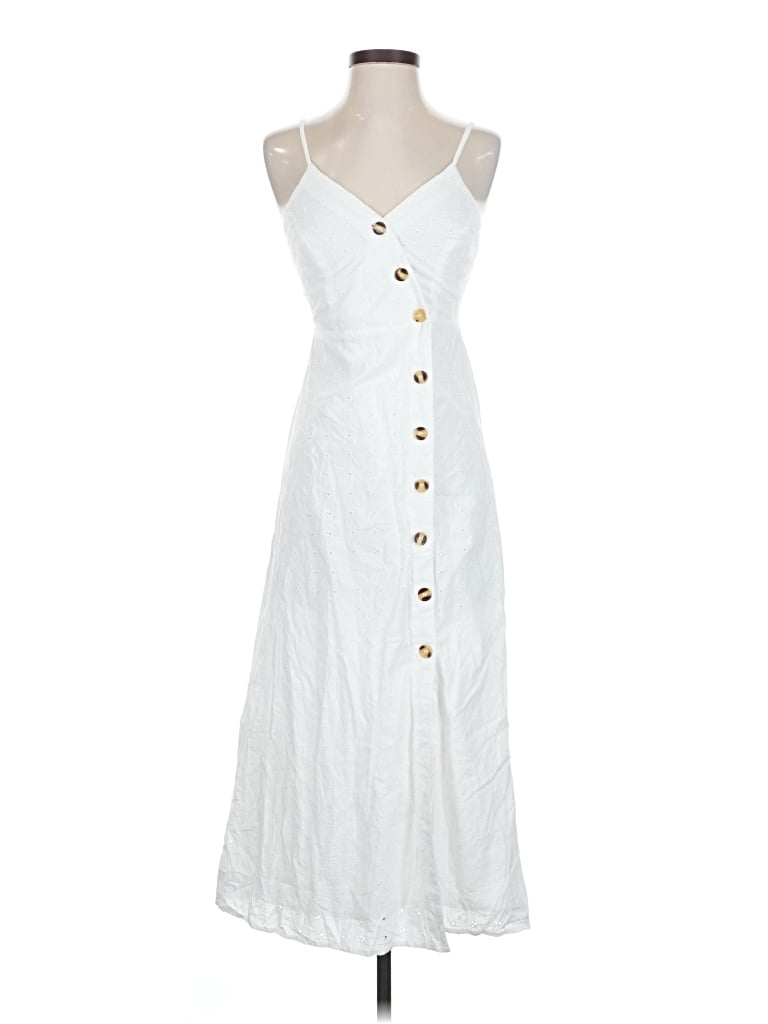 Pre-owned Japna Casual Dress In White