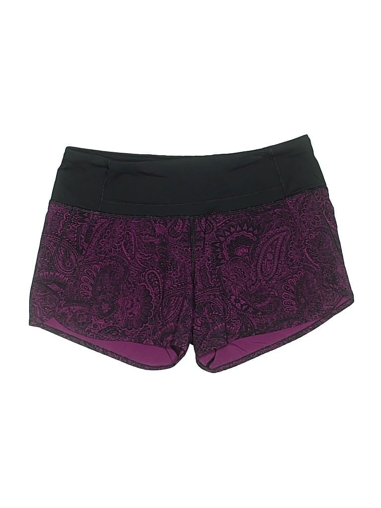 Pre-owned Lululemon Athletica Shorts In Purple