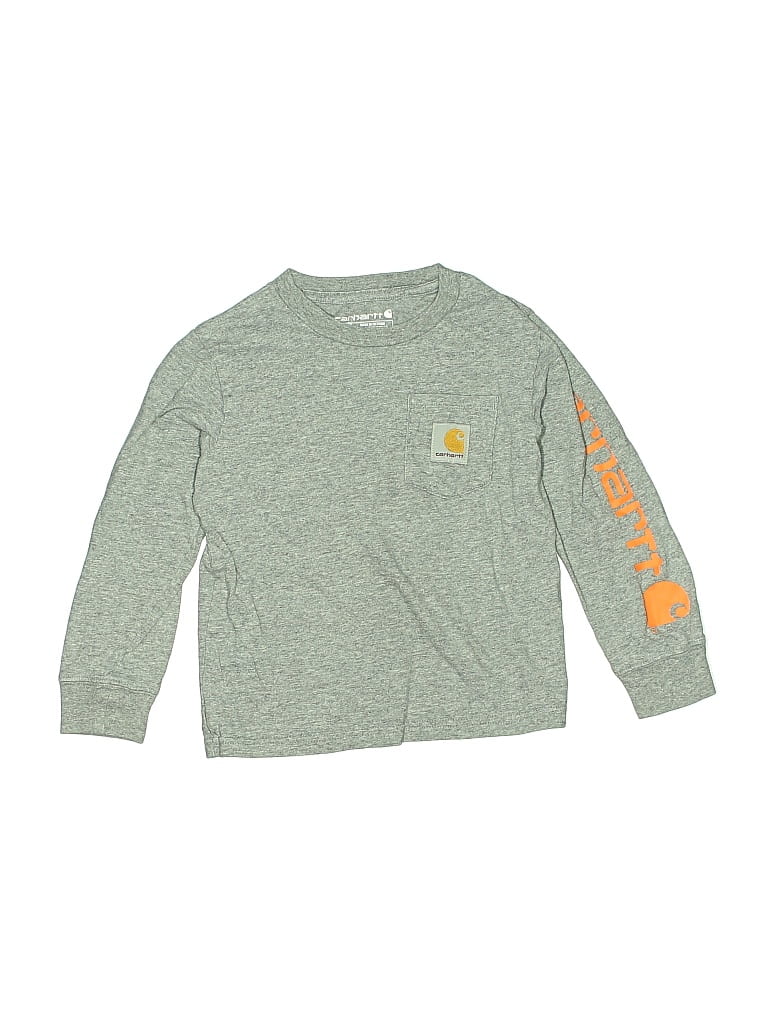 Pre-owned Carhartt Kids' Long Sleeve T-shirt In Gray