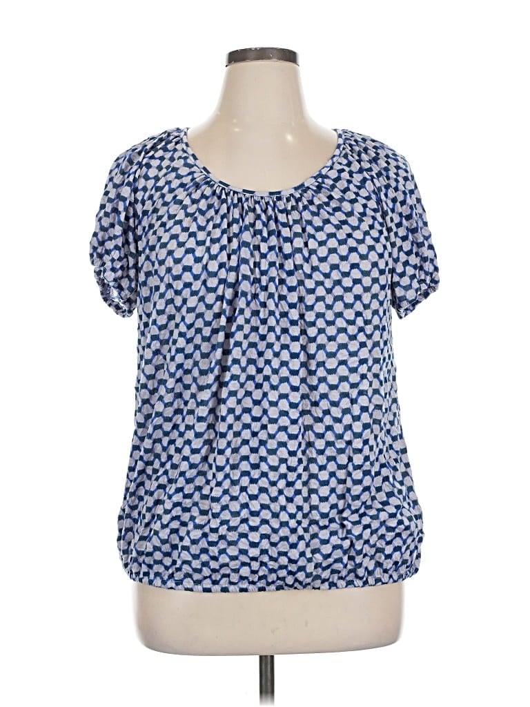 Pre-owned Daisy Fuentes Short Sleeve T-shirt In Blue