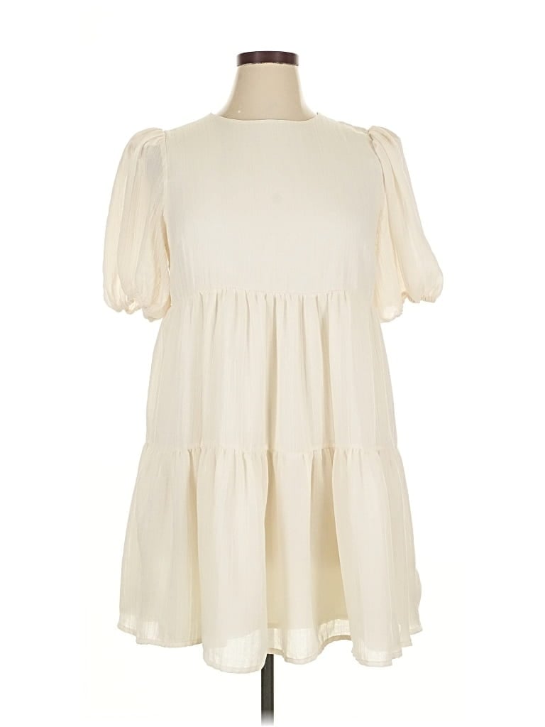 Pre-owned Reformation Casual Dress In White