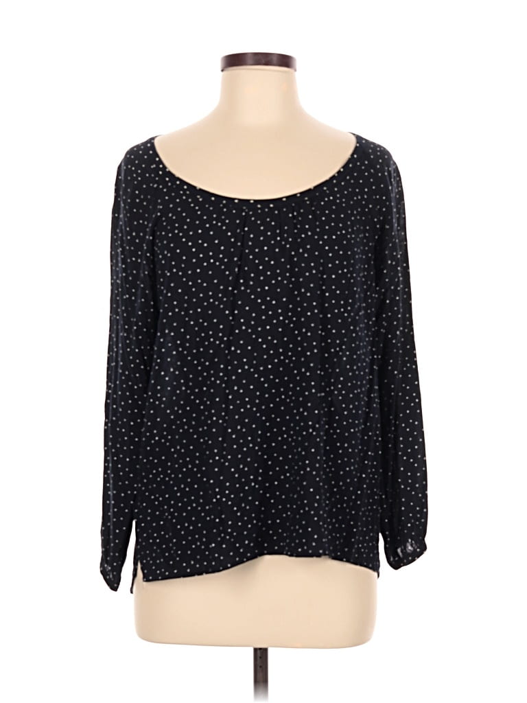 ANN TAYLOR LOFT Pre-owned Long Sleeve Blouse In Black
