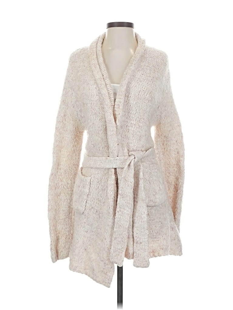 Pre-owned Lemon Cardigan Sweater In White