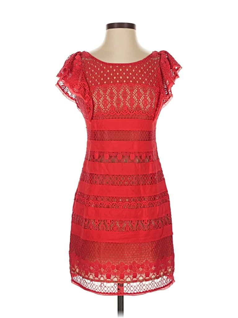 Pre-owned Bcbgmaxazria Cocktail Dress In Red