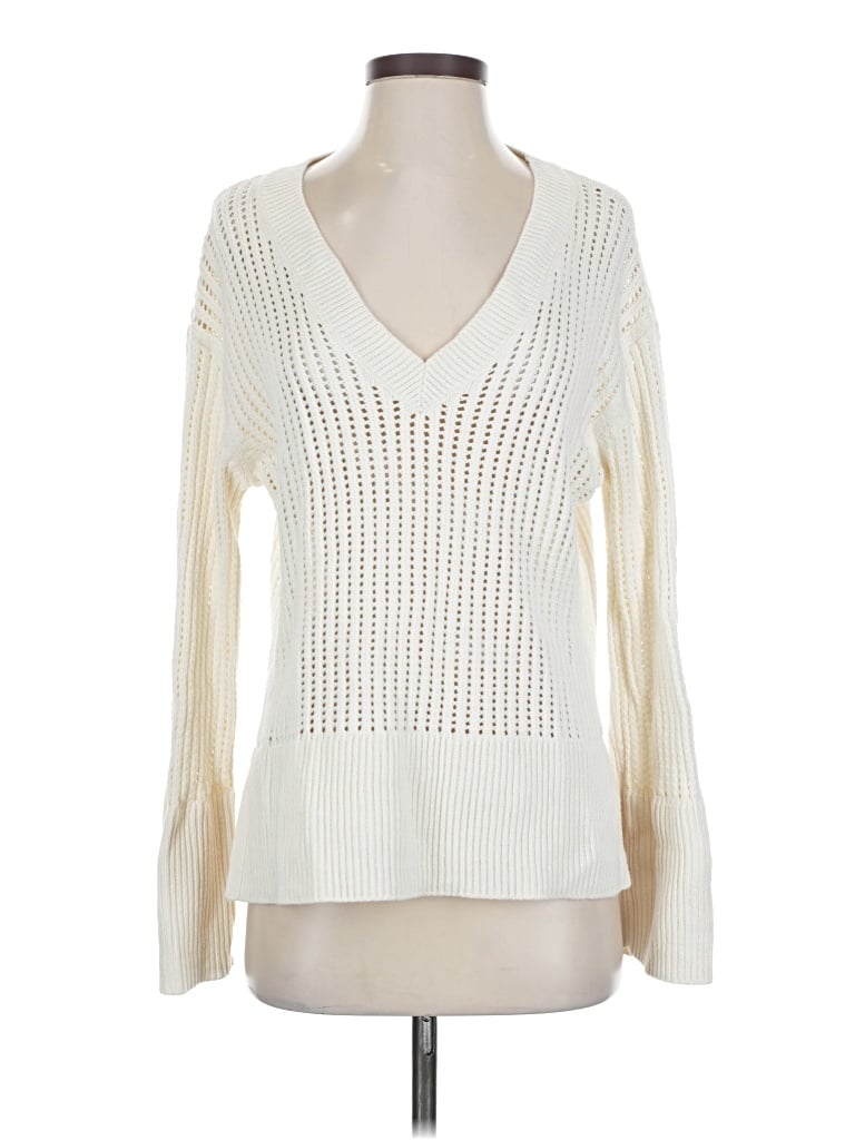 Pre-owned Gap Pullover Sweater In White