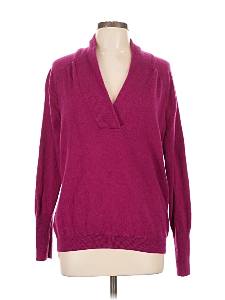 Pre-owned Sundance Cashmere Pullover Sweater In Purple