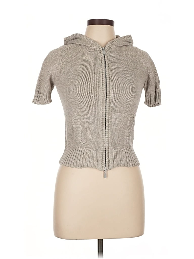 Pre-owned Zara Trf Cardigan Sweater In Gray