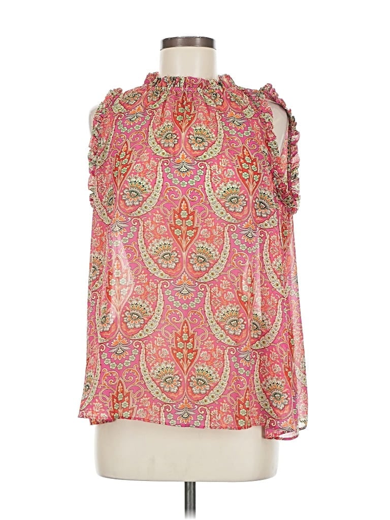 Pre-owned Gap Sleeveless Blouse In Pink