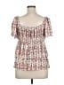 Daytrip White Short Sleeve Blouse Size XL - photo 2