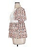 Daytrip White Short Sleeve Blouse Size XL - photo 5