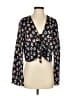 BCBGeneration Blue Long Sleeve Blouse Size S - photo 1