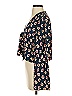 BCBGeneration Blue Long Sleeve Blouse Size S - photo 5