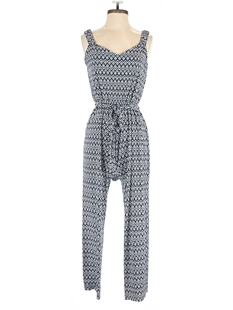 Pre-owned Mia + Tess Jumpsuit In Blue