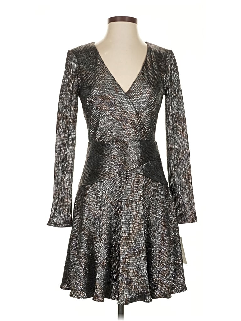 Aidan Mattox Cocktail Dress In Gray