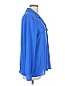 Assorted Brands 100% Polyester Blue Long Sleeve Blouse Size L - photo 4