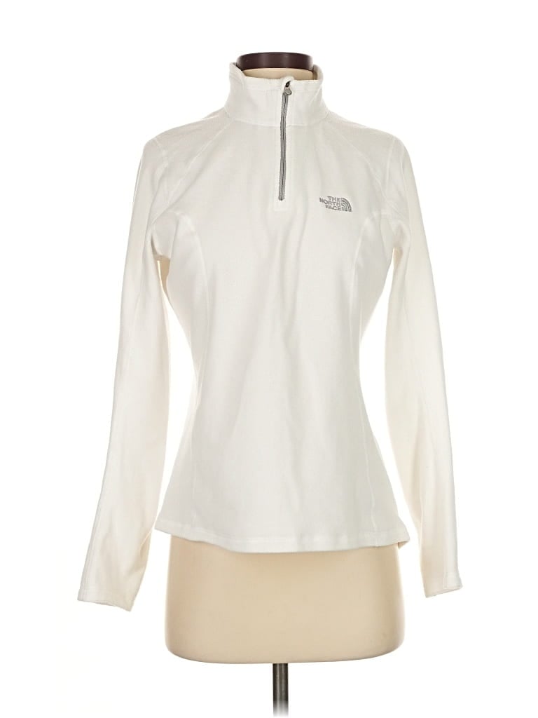 Pre-owned The North Face Fleece Jacket In White