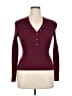 Derek Lam Burgundy Long Sleeve Top Size XL - photo 1
