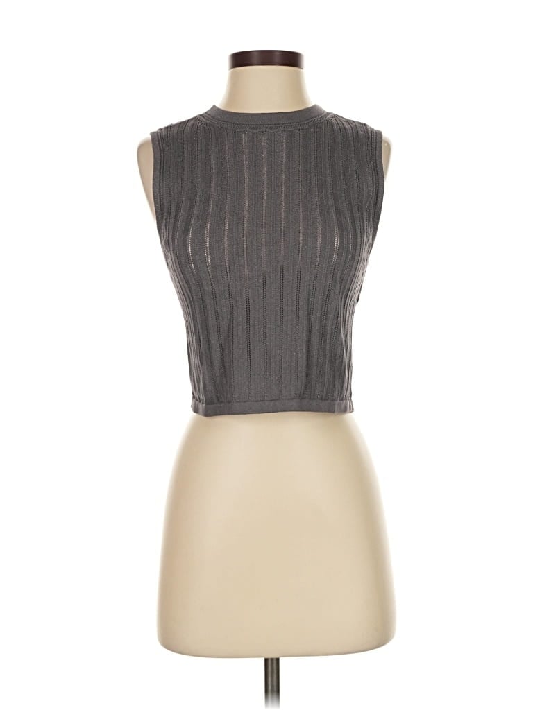 Pre-owned Current Air Sweater Vest In Gray