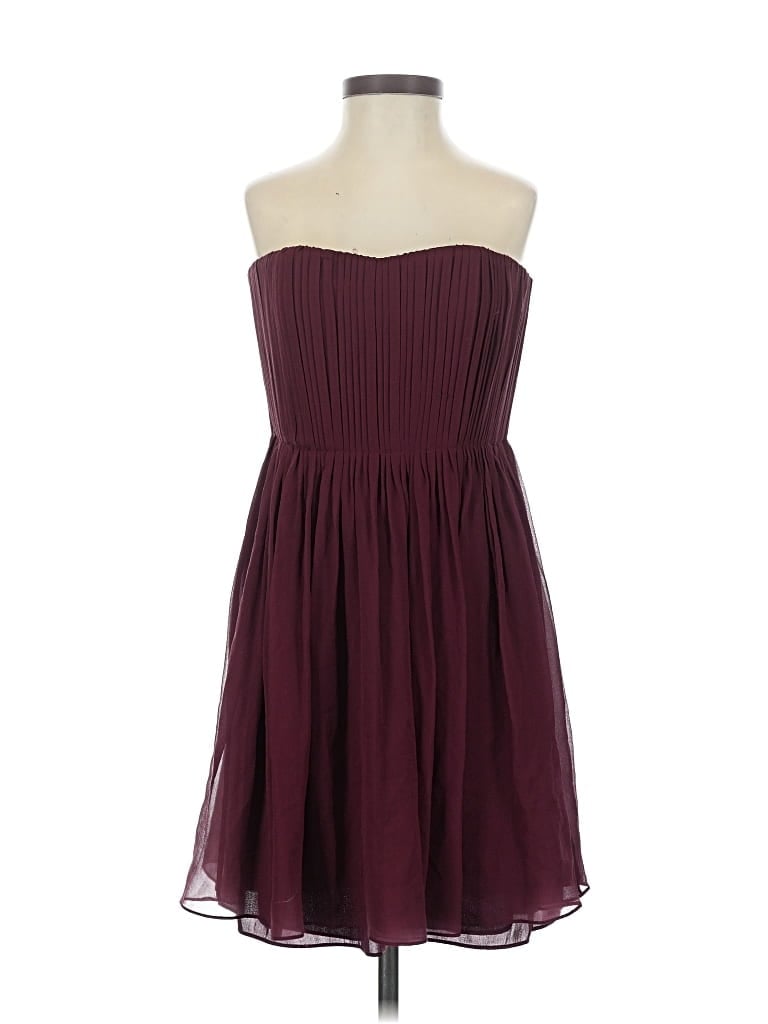 Pre-owned Alice And Olivia Alice + Olivia Cocktail Dress In Burgundy