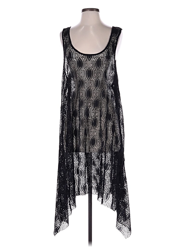 Pre-owned Club Z Collection Swimsuit Cover Up In Black