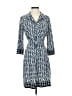 Max Studio Print Blue Casual Dress Size S - photo 1
