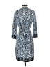 Max Studio Print Blue Casual Dress Size S - photo 2
