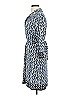 Max Studio Print Blue Casual Dress Size S - photo 5