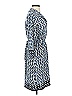 Max Studio Print Blue Casual Dress Size S - photo 4