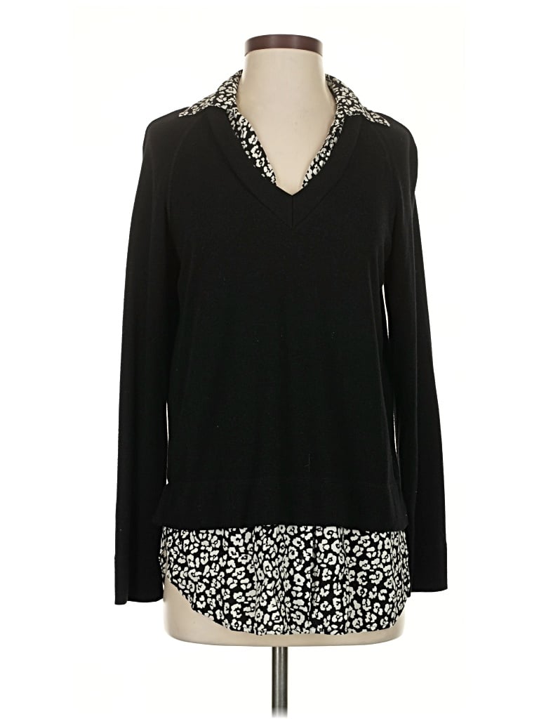 Pre-owned Karen Kane Pullover Sweater In Black