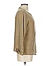Assorted Brands 100% Silk Polka Dots Tan Long Sleeve Silk Top Size 10 - photo 4
