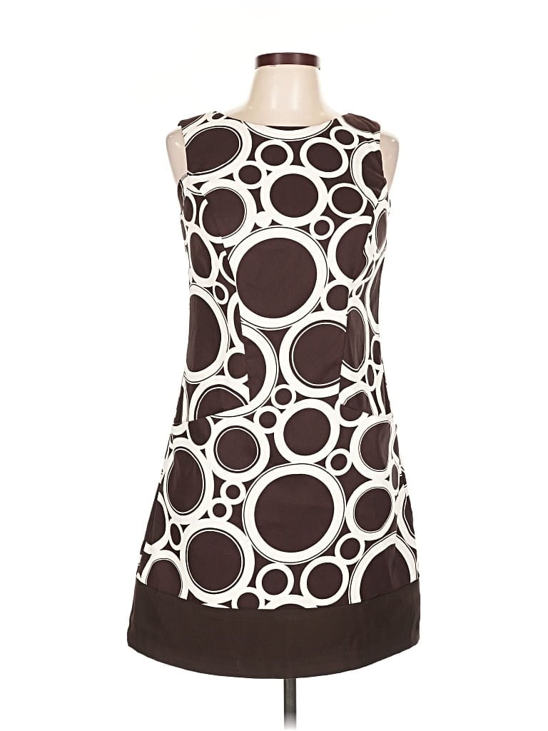 Pre-owned Agb Cocktail Dress In Brown