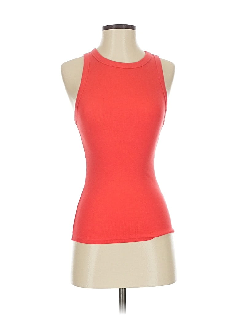 Pre-owned A New Day Tank Top Orange Halter Neckline Tops